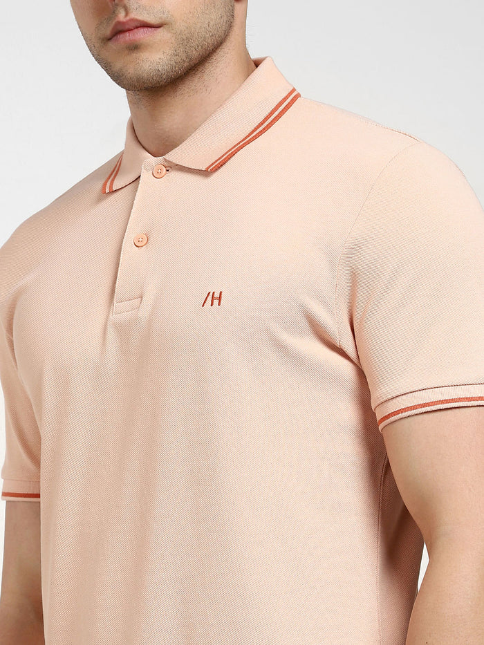 Orange Organic Cotton Polo T-shirt