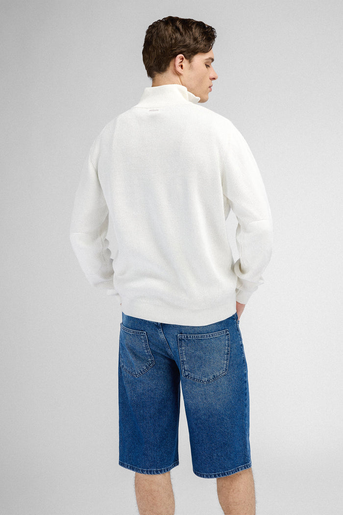 Urban Pioneers Male Pascal half-zip SWEATER CREAM
