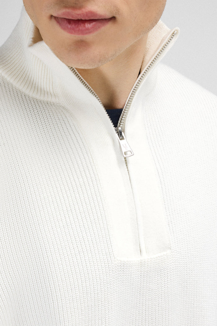 Urban Pioneers Male Pascal half-zip SWEATER CREAM