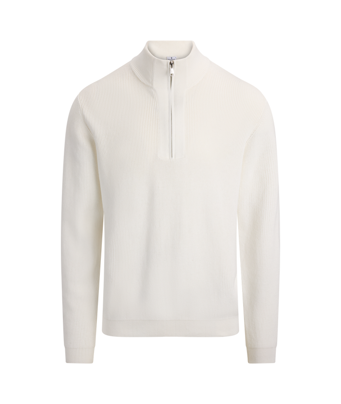 Urban Pioneers Male Pascal half-zip SWEATER CREAM