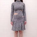 PROENZA SCHOULER GREY CUTOUT DRESS - SIZE XS