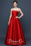 Red Satin Corset Gown / ชุดราตรีคอร์เซ็ทผ้าซาตินแดง