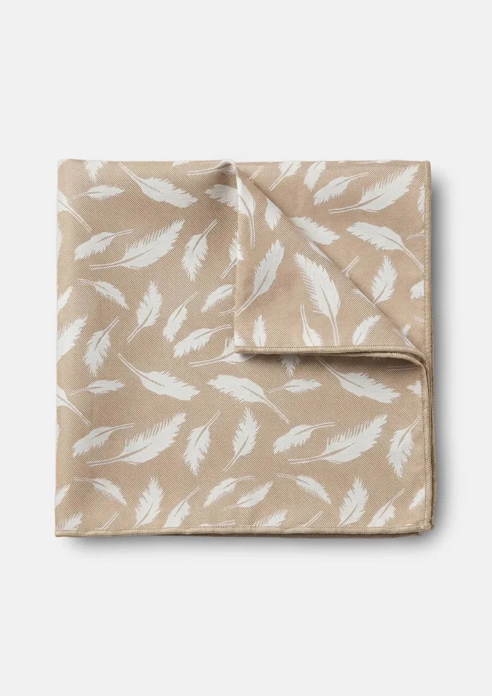 Sand Feather Pocket Square - SARTORO