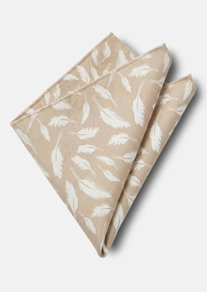 Sand Feather Pocket Square - SARTORO