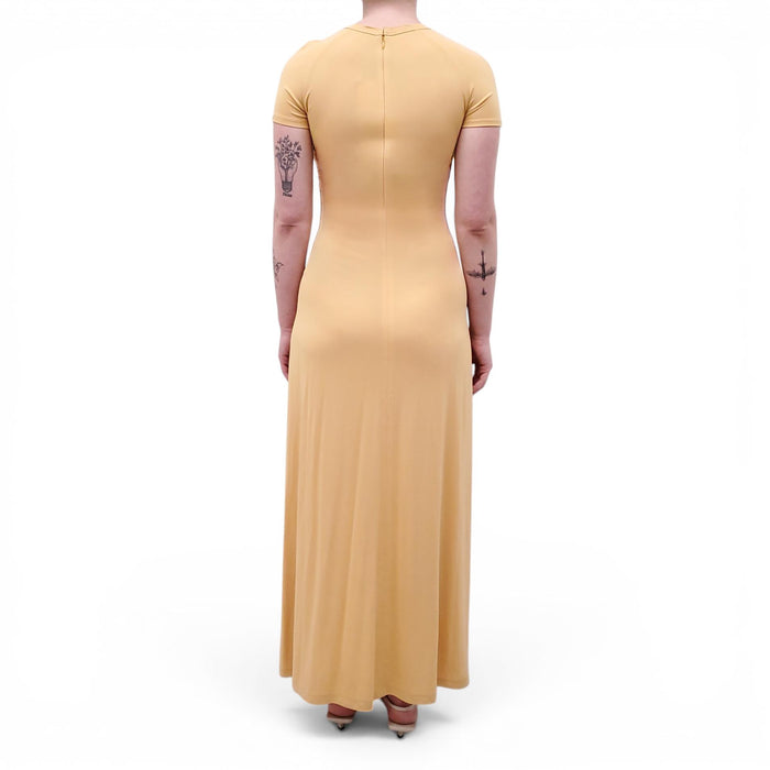 TOTEME YELLOW JERSEY MAXI DRESS - SIZE XXS