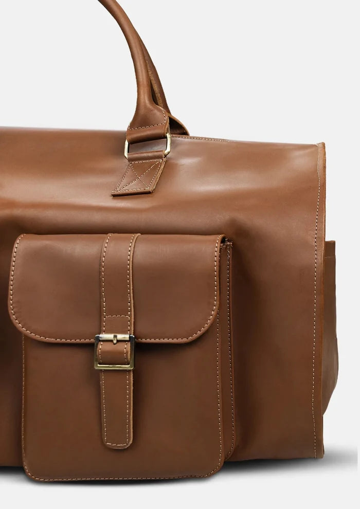 Leather Garment Duffel Bag - SARTORO