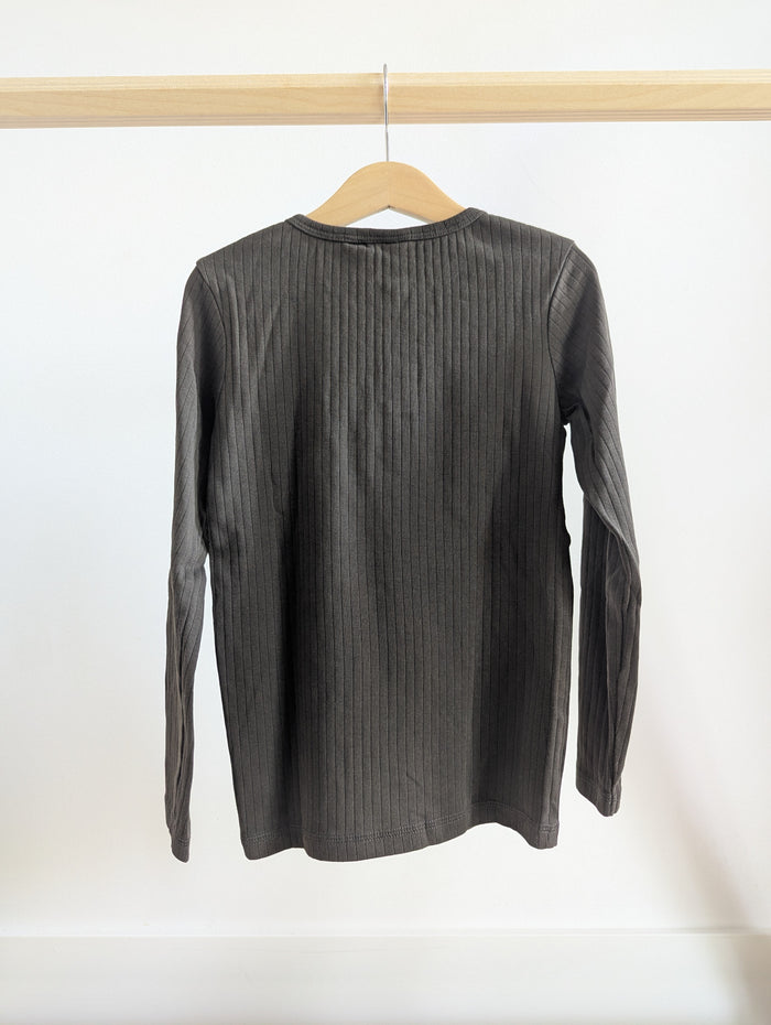 WHEAT Ribbed Henley (8Y)