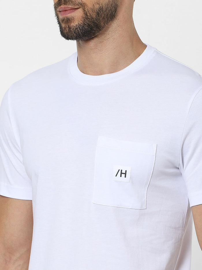 White Organic Cotton Crew Neck T-Shirt