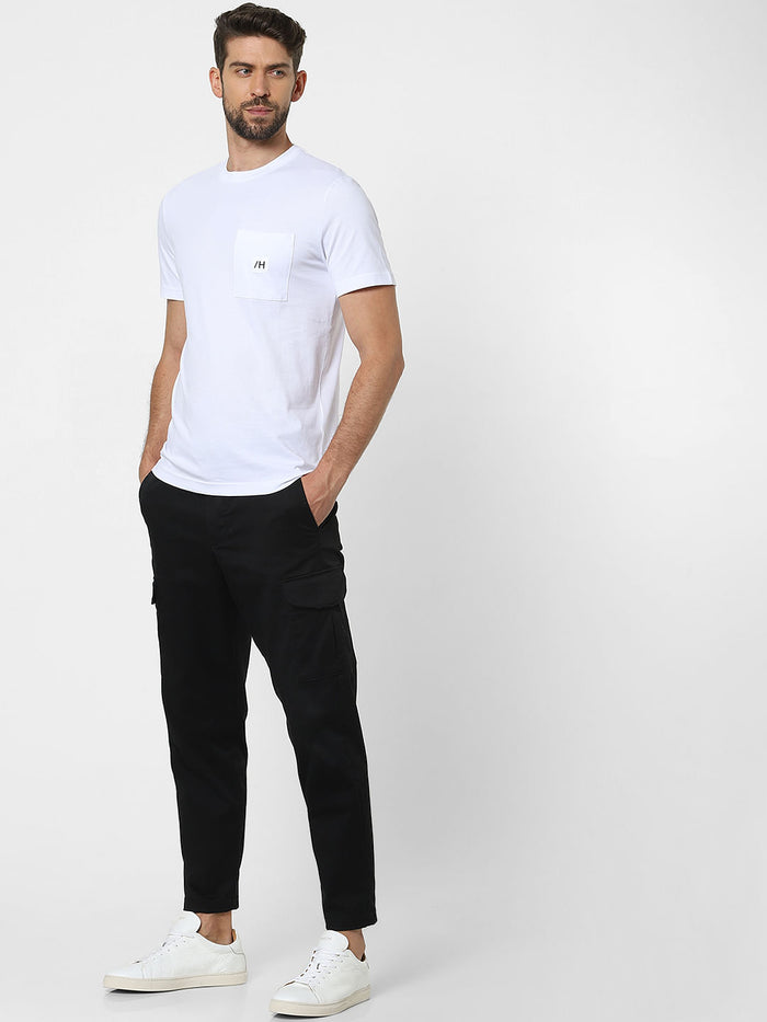 White Organic Cotton Crew Neck T-Shirt
