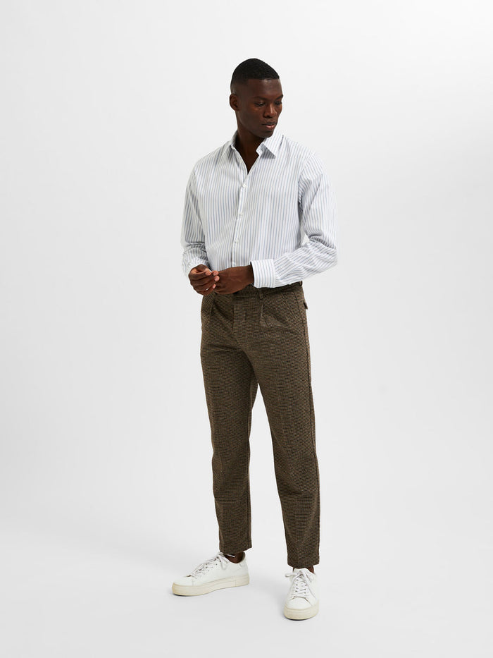 White Striped Full Sleeves Shirt