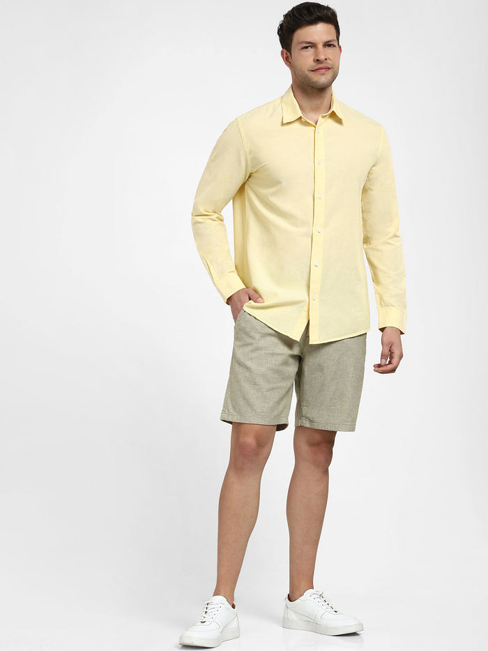 Yellow Full Sleeves Shirt