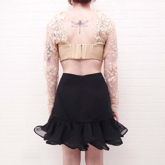 ZIMMERMANN ILLUSTRATION FLOUNCE MINI DRESS - SIZE 2