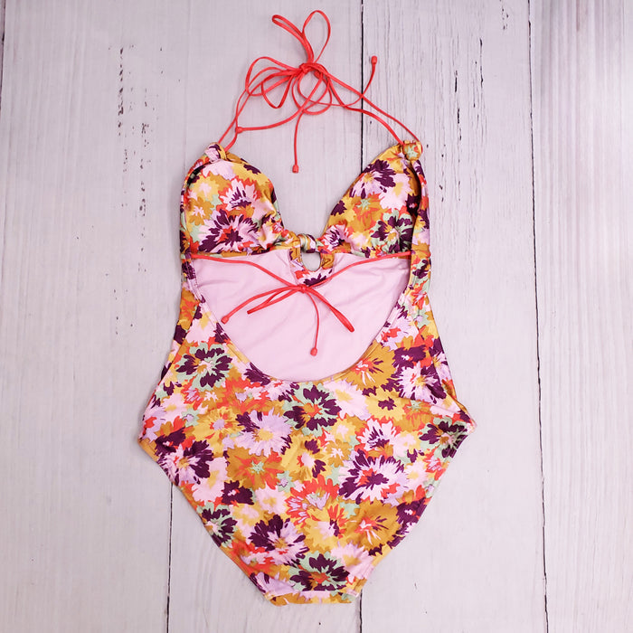 ZIMMERMANN VIOLET KNOTTED SWIMSUIT - SIZE 4